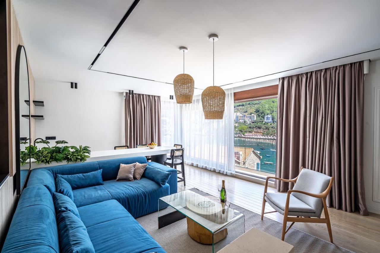 Blanche Cliff Apartments Sveti Stefan Bagian luar foto
