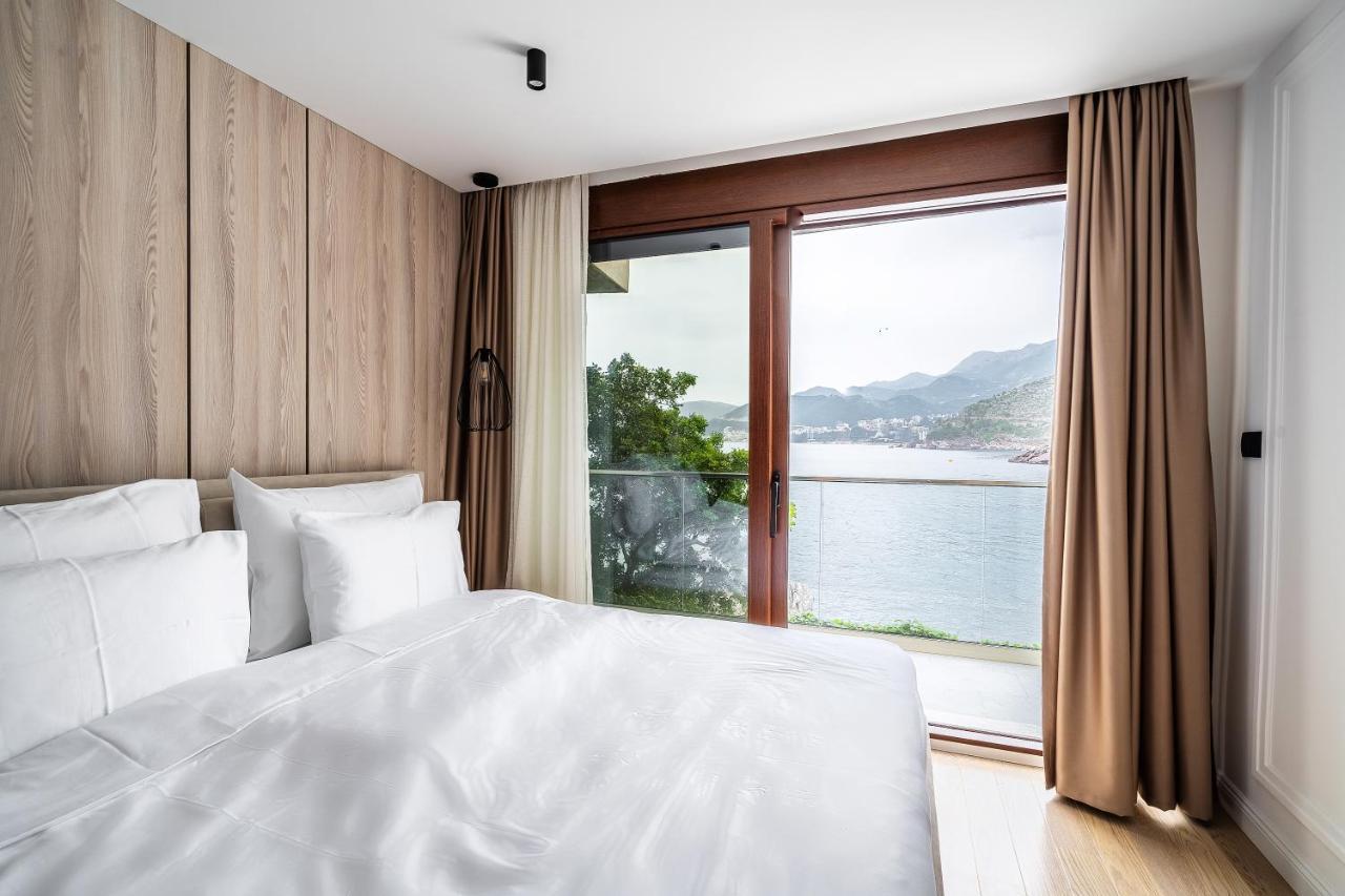 Blanche Cliff Apartments Sveti Stefan Bagian luar foto