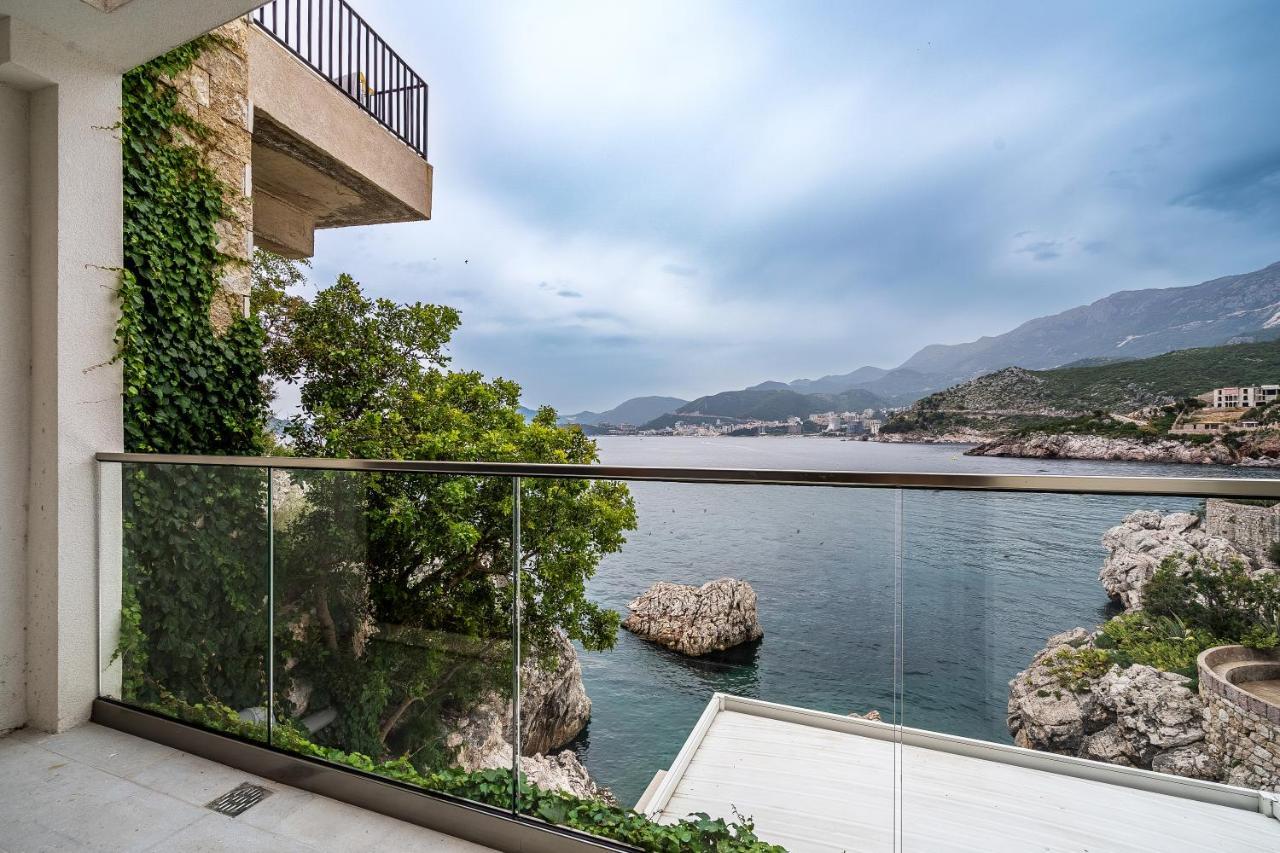 Blanche Cliff Apartments Sveti Stefan Bagian luar foto