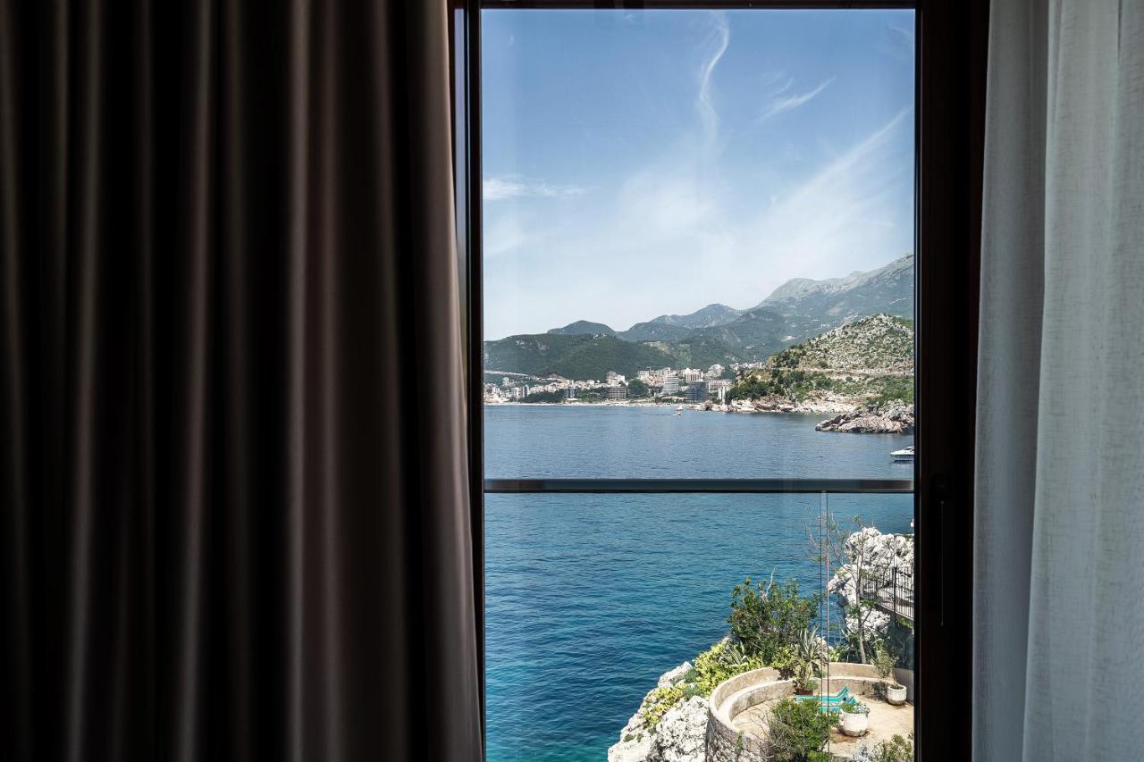 Blanche Cliff Apartments Sveti Stefan Bagian luar foto