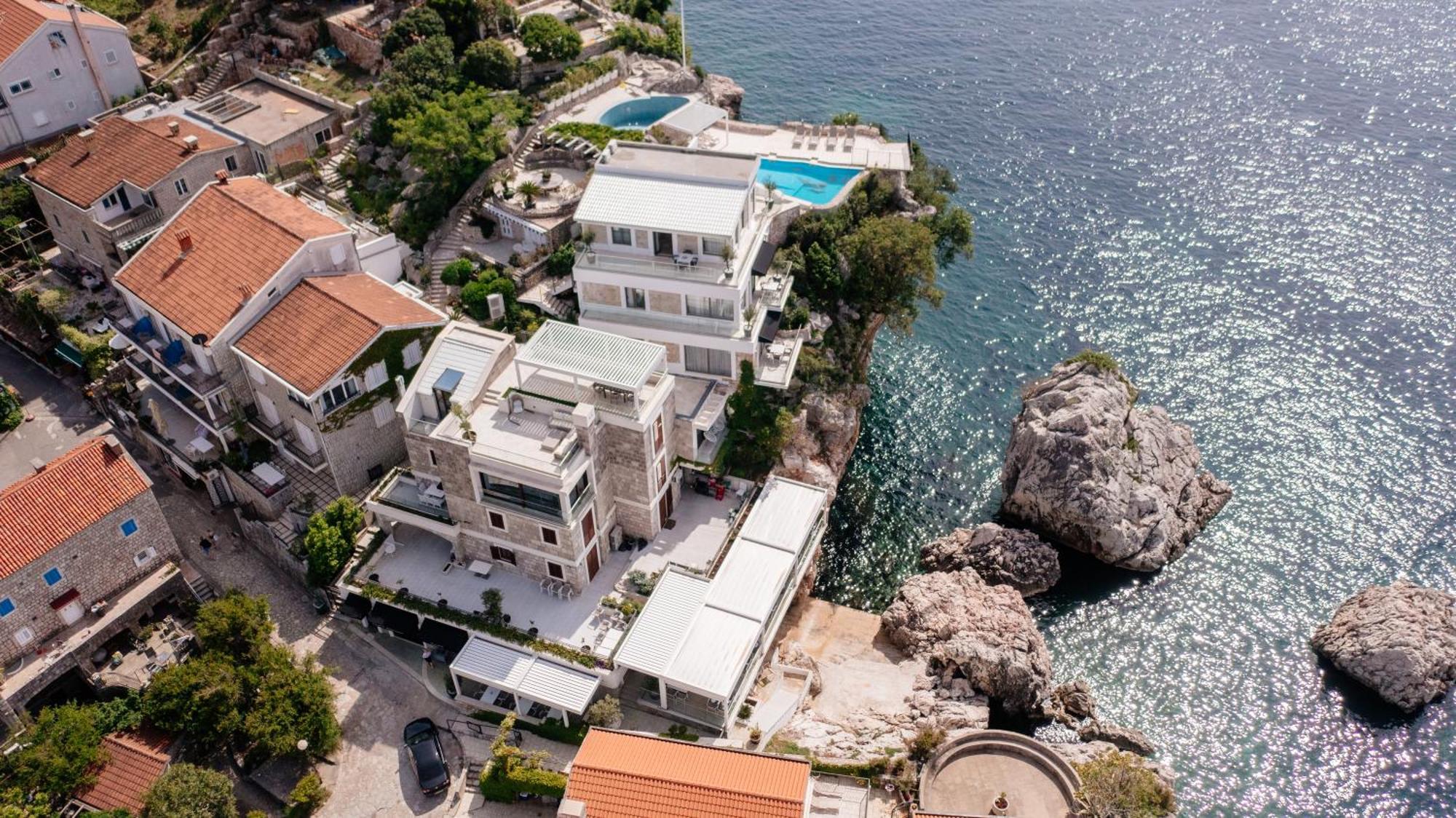 Blanche Cliff Apartments Sveti Stefan Bagian luar foto